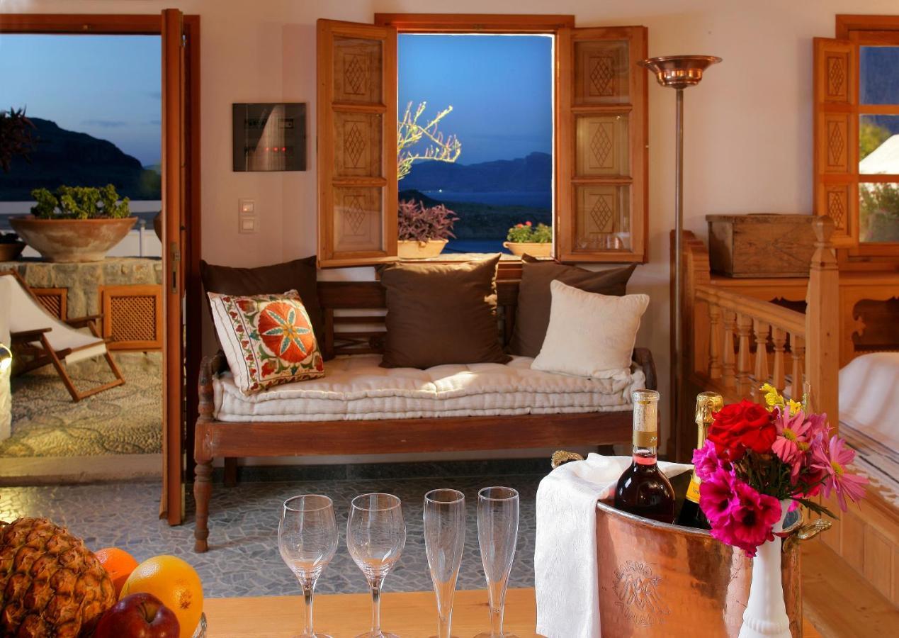 Melenos Art Boutique Hotel Ліндос Номер фото